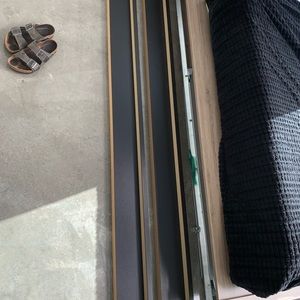 Queen sized black bed frame from ikea